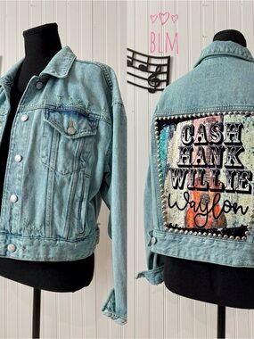 Nashville country music custom denim jacket